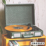 Crosley Cruiser Plus Bluetooth Turntable 3 Speed Ostrich Green - Top-Down View