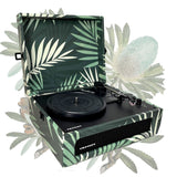 Crosley Voyager Turntable Record Player 3 Speed Bluetooth Tropical Fern Green - Front View