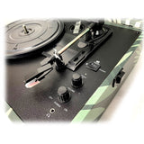 Crosley Voyager Turntable Record Player 3 Speed Bluetooth Tropical Fern Green - Side View
