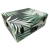 Crosley Voyager Turntable Record Player 3 Speed Bluetooth Tropical Fern Green - 45-Degree Angle