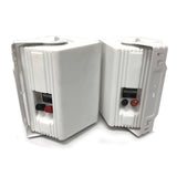 New Audioline Indoor Outdoor Speaker Pair 3-Way 4 Bookshelf Wall / Ceiling Mount