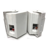 New Audioline Indoor Outdoor Speaker Pair 3-Way 4 Bookshelf Wall / Ceiling Mount - Side View