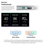 Adam Elements CASA HUB 10E SUPER DOCK USB-C TB3 8K HDMI Macbook Laptop - Top-Down View