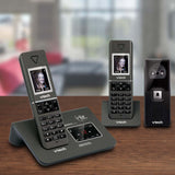 VTech 15951 Twin DECT 6.0 Cordless Home Phone w Video Doorbell Answering Machine - Side View