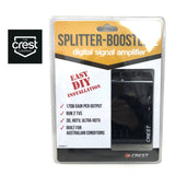 Crest UHF VHF Digital TV Signal Splitter Distributor 2 Outputs - Front View