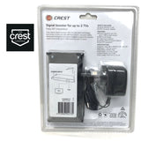 Crest UHF VHF Digital TV Signal Splitter Distributor 2 Outputs - Side View