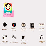 7 Inch IPS Touch Pink Tablet WiFi Quad Core 16GB Kids Iwawa Parent Control - Rear View