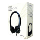 Black Holysmoke Motif On Ear Foldable Headphones - Side View