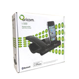 Oricom 30 Pin iPhone 4 4s iPod Charger & Cordless Bluetooth Handset black - Front View
