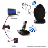 Scott 2.4Ghz Wireless OVE Speaker System USB SD Bluetooth 20w RMS - Front View