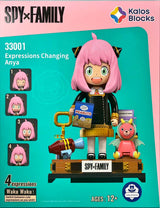 Kalos 31cm Anya Forger Face Changing Building Block Figure Spy X Family - Rear View