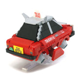 Kalos Hong Kong Machines Robot Red Taxi Building Block Set 586pcs 14+ - Front View