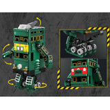 Kalos Hong Kong Machines Tram Robot Building Block Toy 699pcs 14+ - Close-Up Angle