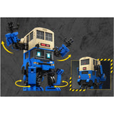 Kalos Hong Kong Machines Robot Bus Dennis Building Block Set 786pcs 14+ - Close-Up Angle