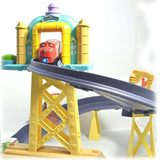 Chuggington Train Motorised Training Yard Loop Ready to Play Set with Diecast Wilson - Side View