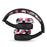 LilGadgets Connect + Childrens Kids Wired Headphones Pink Camo - Front View