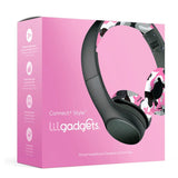 LilGadgets Connect + Childrens Kids Wired Headphones Pink Camo - 45-Degree Angle