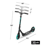 Lascoota Pulse Kick Push Commuter Scooter Teen Adult Graphic Black - Close-Up Angle