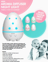 Oricom Aroma Diffuser Humidifier & Night Light Baby Kids Room AD50 - Side View