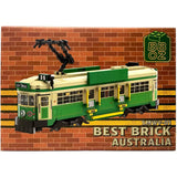 Best Brick Australia Melbourne W-Class Tram Building Block Toy Model - Rear View