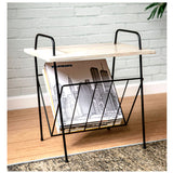 Crosley Wiltshire Turntable Stand Modern Retro White Wash Wood - Front View