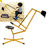 Multi Action Metal Sand Digger Backyard Sandpit Toy - Side View
