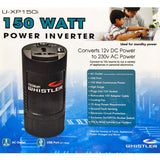 Compact 150W Car Caravan Power Inverter 12v 240v AC DC Sine Wave Can Cup Holder Size - 45-Degree Angle
