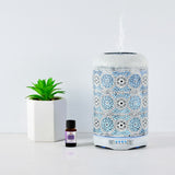 activiva 260ml Metal Essential Oil and Aroma Diffuser-Vintage White - Front View