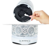 activiva 260ml Metal Essential Oil and Aroma Diffuser-Vintage White - 45-Degree Angle
