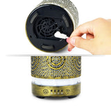 activiva 100ml Metal Essential Oil and Aroma Diffuser-Vintage Gold - 45-Degree Angle