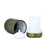 activiva 100ml Metal Essential Oil and Aroma Diffuser-Vintage Gold - Rear View
