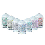 activiva 100ml Metal Essential Oil and Aroma Diffuser-Vintage White - Side View