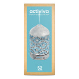 activiva 100ml Metal Essential Oil and Aroma Diffuser-Vintage White - Close-Up Angle