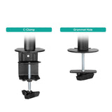 activiva Dual-Screen Articulating Monitor Arm with Interchangeable Laptop Holder