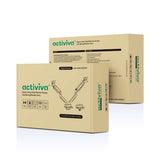 activiva Heavy Duty Dual Monitor Screen Gas Spring Monitor Arm - Low Angle