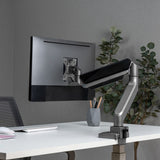 activiva Heavy Duty Single Monitor Screen Gas Spring Monitor Arm - Close-Up Angle