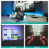 activiva 5m IP65 Smart RGB & Warm White LED Strip Lights - Close-Up Angle