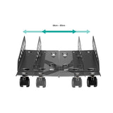 activiva Heavy-Duty PC Mobile Floor Stand with Casters - Side View