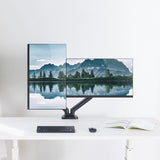 activiva ErgoLife Dual Monitor Screen Steel Gas Spring Monitor Arm - Rear View
