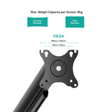 activiva Ergolife Dual-Screen Gas Spring Monitor Arm - Front View