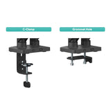 activiva Ergolife Dual-Screen Gas Spring Monitor Arm - Rear View