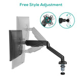 activiva ErgoLife Single Monitor Screen Steel Gas Spring Monitor Arm - Side View