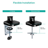 activiva ErgoLife Single Monitor Screen Steel Gas Spring Monitor Arm - 45-Degree Angle