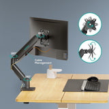 activiva Ergolife Single-Screen Gas Spring Monitor Arm - Top-Down View