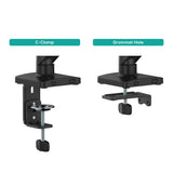 activiva Ergolife Single-Screen Gas Spring Monitor Arm - Rear View