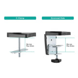 activiva ErgoLife Triple Monitor Screen Gas Spring Monitor Arm - 45-Degree Angle
