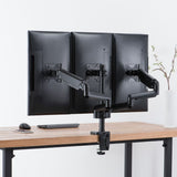 activiva ErgoLife Triple Monitor Screen Gas Spring Monitor Arm - Close-Up Angle
