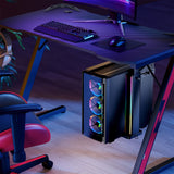 activiva RGB Ultra-Wide Adjustable Wall & Under-Desk Gaming PC Mount - Close-Up Angle