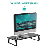 activiva Ergolife Black Monitor Stand Riser - Top-Down View