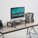 activiva Ergolife Black Monitor Stand Riser - Rear View
